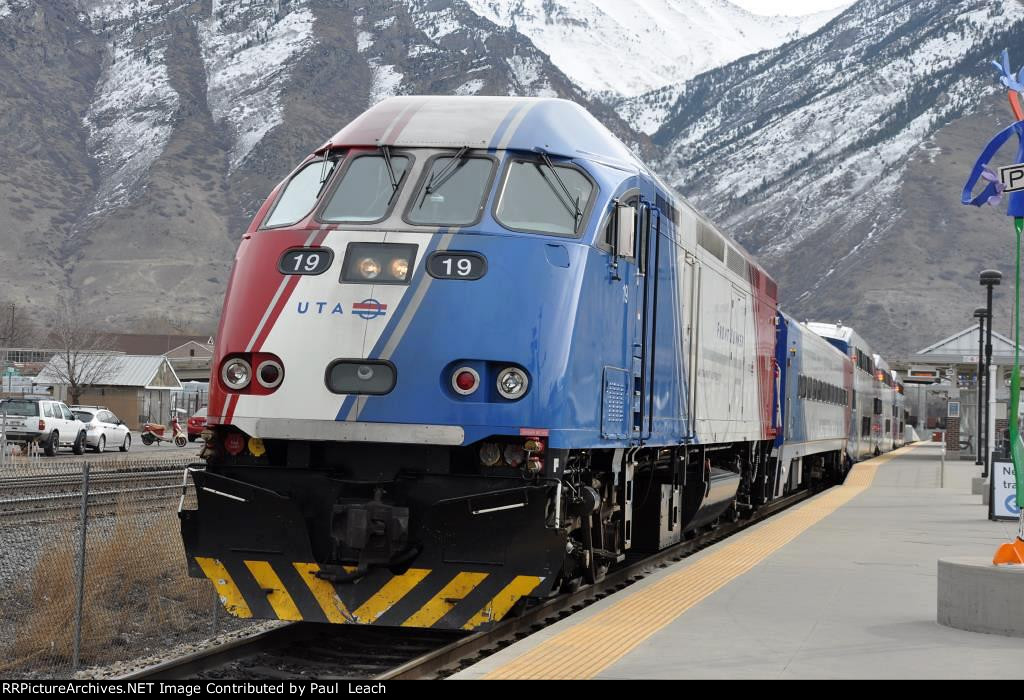 Commuter waits to depart out of the station